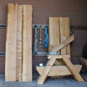 Houten picknicktafel pakket
